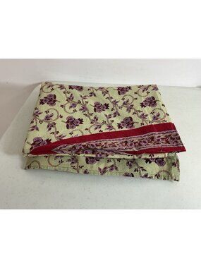 April Cornell Large Floral Cotton Tablecloth